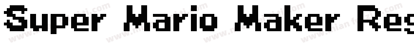 Super Mario Maker Regula字体转换